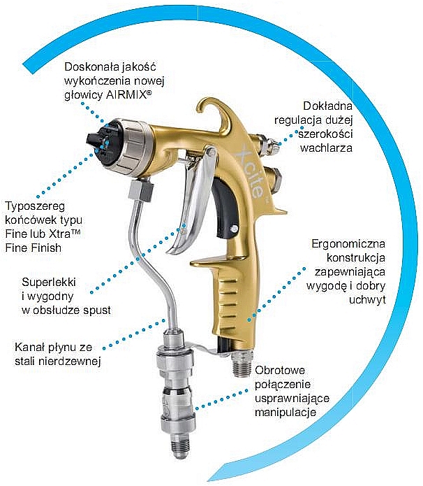pistolet lakierniczy-malarski Kremlin-Rexson Xcite
